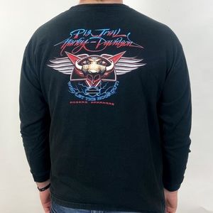 Harley Davidson Vintage Hogs Long Sleeve Shirt